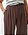 Calça Lyocel Elástico Cintura Marrom Quality Moda Plus Size Brit Preview qbl - Imagem 2