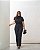 Blusa de Malha Canelada Gola Alta Preta Quality Moda Plus Size Brit Preview qbl - Imagem 4