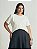 TShirt Basic Levemente Oversize Off White Quality Moda Plus Size Brit Preview qbl - Imagem 1