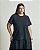 TShirt Basic Levemente Oversize Preta Quality Moda Plus Size Brit Preview qbl - Imagem 1