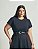 TShirt Basic Levemente Oversize Preta Quality Moda Plus Size Brit Preview qbl - Imagem 2