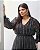 Macacão Plus Size Preto com Listras Quality Moda Plus Size Brit Preview qbl - Imagem 2