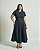 Saia Midi Sarja Plus Size Preta Quality Moda Plus Size Brit Preview qbl - Imagem 1