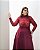 Saia Midi Sarja Plus Size Vinho Quality Moda Plus Size Brit Preview qbl - Imagem 3