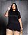 Tshirt Renda cancan Preta Quality Moda Plus Size Preview Dub - Imagem 1