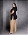 Calça Pantalona Aruba Marrom Quality Moda Plus Size Preview Dub - Imagem 3