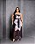 Vestido Plus Size Tule Flex Preto Estampado Quality Moda Plus Size Preview Dub - Imagem 3