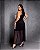 Vestido Plus Size Tule Flex Preto Estampado Quality Moda Plus Size Preview Dub - Imagem 2