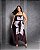 Vestido Plus Size Tule Flex Preto Estampado Quality Moda Plus Size Preview Dub - Imagem 4