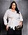 Camisa Tricoline Amarração Off White Quality Moda Plus Size Preview Dub - Imagem 1
