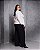 Camisa Tricoline Amarração Off White Quality Moda Plus Size Preview Dub - Imagem 3