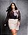 Blusa Manga Longa Tule Estampada Quality Moda Plus Size Preview Dub - Imagem 7
