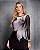 Vestido Tule Manga Longa Estampado Quality Moda Plus Size Preview Dub - Imagem 5