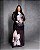 Vestido Tule Manga Longa Estampado Quality Moda Plus Size Preview Dub - Imagem 2