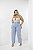 Calça Barrel Jeans Claro Quality Moda Plus Size dvs - Imagem 2