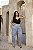 Calça Barrel Jeans Claro Quality Moda Plus Size dvs - Imagem 6