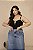 Body Fivela Preto Quality Moda Plus Size dvs - Imagem 2