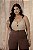 Body Fivela Areia Quality Moda Plus Size dvs - Imagem 1