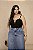 Saia Midi Jeans Quality Moda Plus Size dvs - Imagem 3