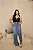 Saia Midi Jeans Quality Moda Plus Size dvs - Imagem 1