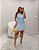 Vestido Azul com Fivelas Quality Moda Plus Size rml - Imagem 1