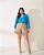 Bermuda Short Sarja Plus Size Quality Moda Plus Size Preview qbl - Imagem 1