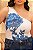 Body Ombro Único Estampa Floral Quality Moda Plus Size dvs - Imagem 2
