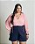 Blusa Bata Plus Size Gola Padre Babado Quality Moda qbl - Imagem 2