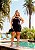 Conjunto Blusa Recorte Lateral e Saia Short Quality Moda Plus Size Preview rml - Imagem 2