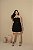 Vestido Macaquinho Preto com Fivela Quality Moda Plus Size Preview dvs - Imagem 2
