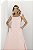 Vestido Midi Pespontado Rosa Quality Moda Plus Size Preview Dvs - Imagem 4