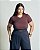 Blusa Baby Look Plus Size Malha Canelada Quality Moda Plus Size Preview qbl - Imagem 2