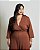 Macacão Kimono Marrom com Pregas Quality Moda Plus Size Preview qbl - Imagem 4
