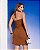 Vestido Curto Canelado Marrom Quality Moda Plus Size Dub Preview - Imagem 6