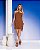 Vestido Curto Canelado Marrom Quality Moda Plus Size Dub Preview - Imagem 4