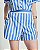 Conjunto Camisa e Shorts Tricoline Listrado Quality Moda Plus Size Preview qbl - Imagem 5
