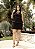 Vestido Pespontado Preto Quality Moda Plus Size rml - Imagem 1