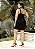 Vestido Pespontado Preto Quality Moda Plus Size rml - Imagem 6