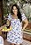 Vestido Floral com Mangas Acinturado Quality Moda Plus Size rml - Imagem 4