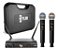 Microfone Dylan Duplo de Mão Sem Fio UHF DW-602 Max - Imagem 3