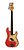 Contrabaixo passivo 4 cordas Fiesta red satin MB-40 Memphis - Imagem 1