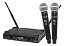 Microfone Lyco Sem Fio De Mão Duplo  UH-08MM com 52 frequências UHF - Imagem 1