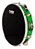 Pandeiro Phx 10" Abs Pele Preta 87-Abs Verde - Imagem 1