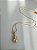Colar Longo Dourado com Detalhe Pérola - Imagem 1