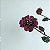 Brinco Flor Rosa Cravejado - Imagem 2