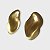 Brinco Dourado Escovado Fluido - Imagem 1