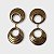 Brinco Dois Elementos Circulares - Imagem 2
