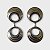 Brinco Dois Elementos Circulares - Imagem 1