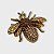 Broche Inseto Cravejado Laranja - Imagem 2