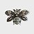 Broche Inseto Cravejado Listrado - Imagem 1